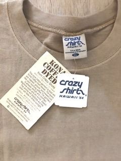 NEW CRAZY SHIRTS KONA COFFEE DYED AUTHENTIC - EXTRA LARGE