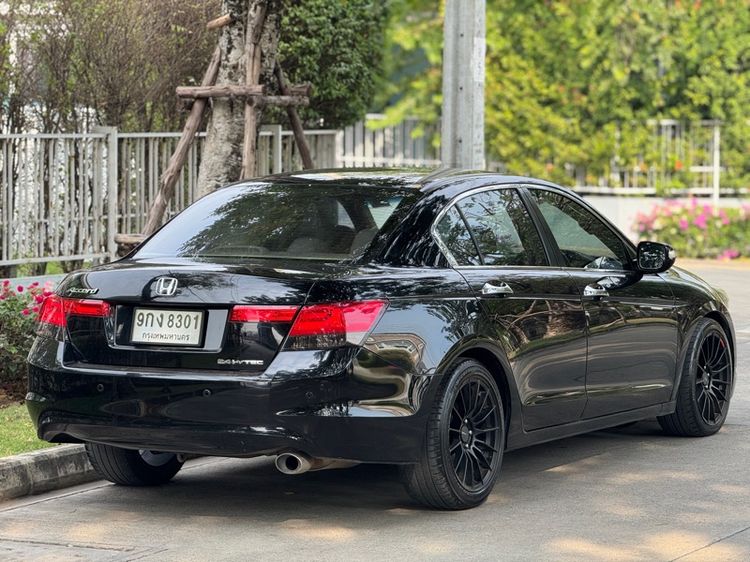 Honda Accord 2009 2.4 EL NAVI Sedan เบนซิน ไม่ติดแก๊ส เกียร์อัตโนมัติ ดำ รูปที่ 3