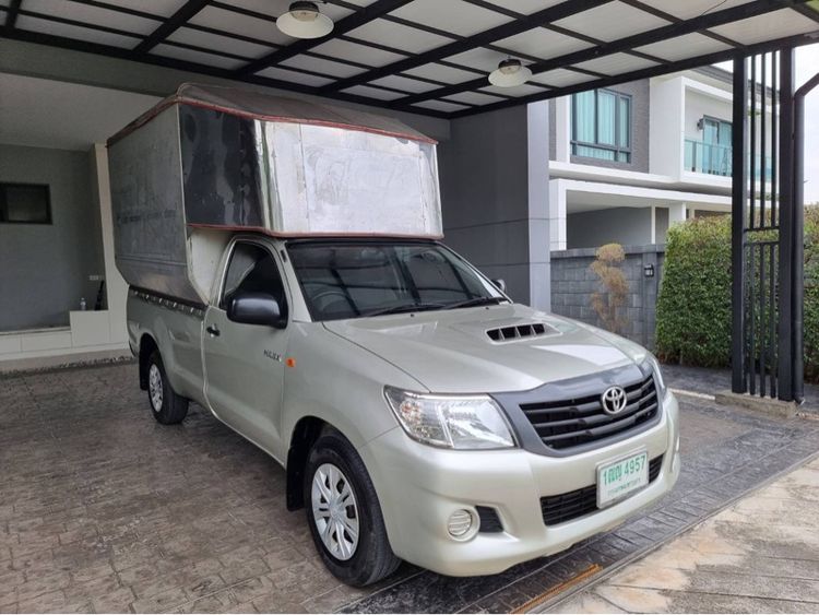 Toyota Hilux Vigo Champ 2014 2.5 J Single Cab Pickup ดีเซล ไม่ติดแก๊ส เกียร์ธรรมดา บรอนซ์เงิน รูปที่ 2
