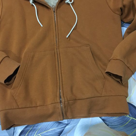 POLHAM Sherpa Lining เสื้อแจ็คเก็ตฮู้ด สีน้ำตาลอิฐ ซับขนเฟอร์นุ่มกันหนาวติดลบ มือสอง สภาพดี รูปที่ 6