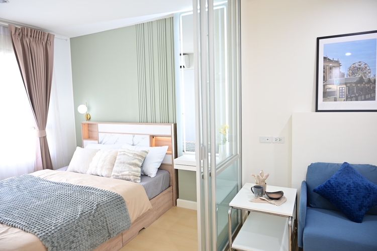 มีบางส่วน ขายคอนโดลุมพินี อ่อนนุช 46 ชั้น 5 อาคาร B2 ทำเลดี เดินทางสะดวก รูปที่ 4