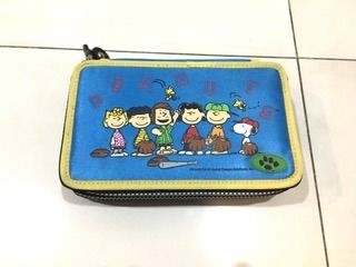 SNOOPY and FRIENDS Portable Case 3 Layers with strong zippers รูปที่ 2