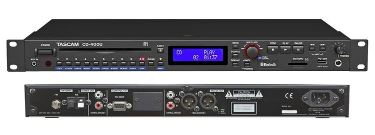 TASCAM CD-400U CD SD USB Player with Bluetooth FM AM tuner ประกันศูนย์ รูปที่ 2