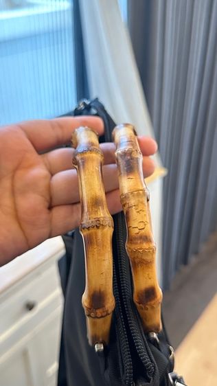 Gucci Bamboo ไนลอนสีดำ รูปที่ 6