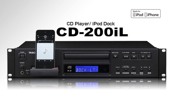 อื่นๆ อื่นๆ สั่งจอง Tascam CD-200il Professional CD Player with Lightning and 30-pin iPod dock