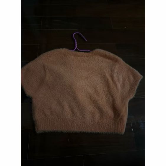 เสื้อ cropped ครอป สีส้มขน wool นุ่มนิ่มลายแมงมุมหัวใจ halloween collection ของ cps chaps size s รูปที่ 2