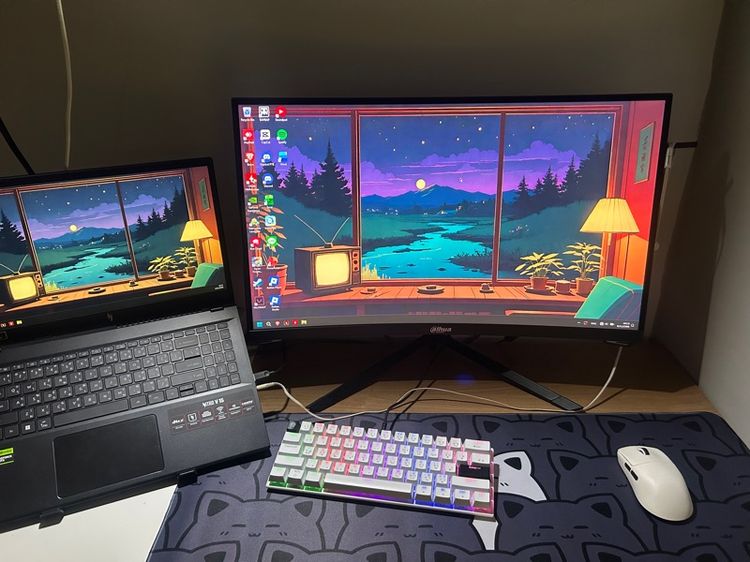 จอโค้ง Dahua 27 นิ้ว 165hz