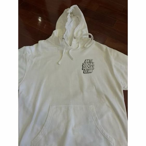 ส่งต่อ hoodie Anti Social Social club รุ่น block me สีขาว size L ของแท้ รูปที่ 3