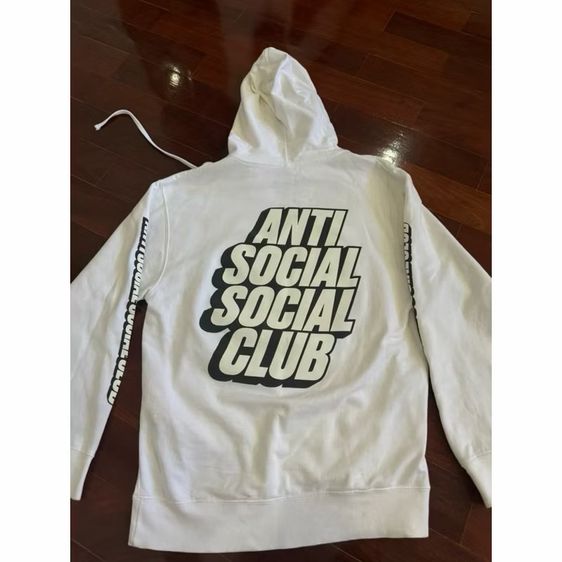 ส่งต่อ hoodie Anti Social Social club รุ่น block me สีขาว size L ของแท้