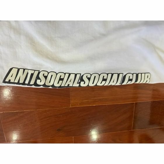 ส่งต่อ hoodie Anti Social Social club รุ่น block me สีขาว size L ของแท้ รูปที่ 2