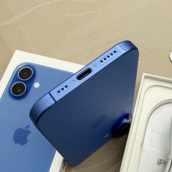 iPhone 16 256g สีฟ้า สภาพสวยมาก รูปที่ 6