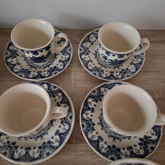 ชุดจานแก้วกาแฟพอร์ซเลน 18 ชิ้น รูปที่ 4