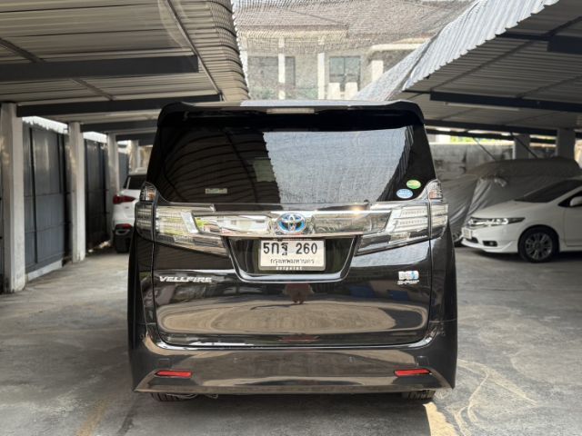 Toyota Vellfire 2015 2.4 Hybrid E-Four 4WD Van ไฮบริด ไม่ติดแก๊ส เกียร์อัตโนมัติ ดำ รูปที่ 4