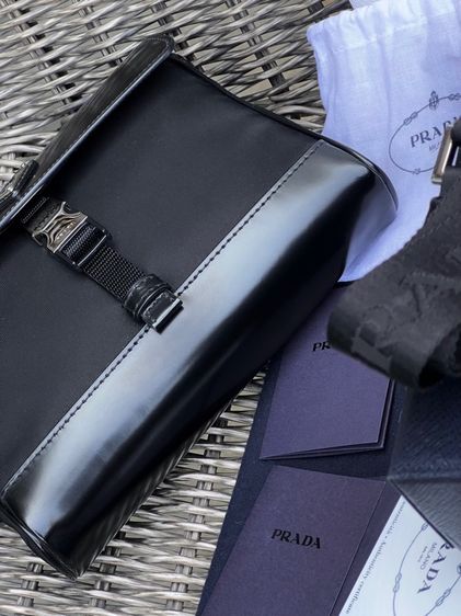 PRADA ReNylon Leather Shoulder Bag รูปที่ 11