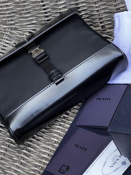 PRADA ReNylon Leather Shoulder Bag รูปที่ 10