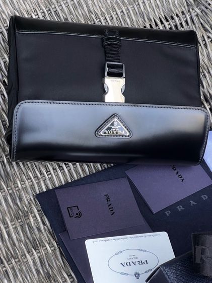 PRADA ReNylon Leather Shoulder Bag รูปที่ 9