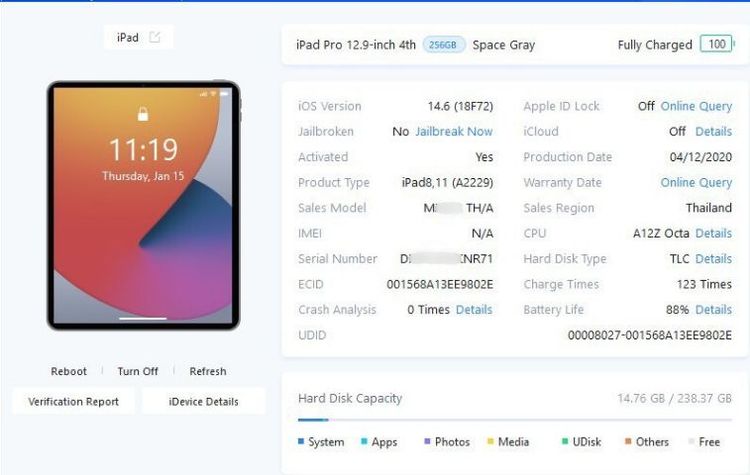 iPad Pro 12.9 inch Gen 4 256GB Wifi รูปที่ 10