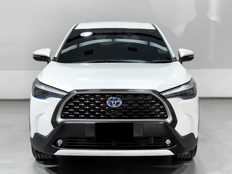 Toyota Corolla Cross 2021 1.8 Hybrid Premium Utility-car ไฮบริด เกียร์อัตโนมัติ ขาว รูปที่ 2