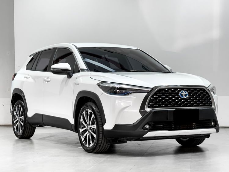 Toyota Corolla Cross 2021 1.8 Hybrid Premium Utility-car ไฮบริด เกียร์อัตโนมัติ ขาว รูปที่ 3