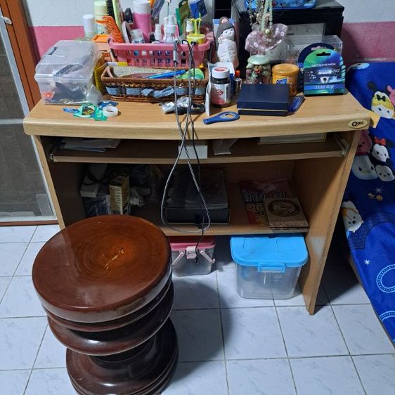 เนื้อ ไม้ โต๊ะคอมพิวเตอร์