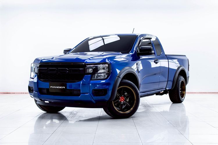 Ford Ranger 2023 2.0 Hi-Rider XL+ Pickup ดีเซล ไม่ติดแก๊ส เกียร์ธรรมดา น้ำเงิน รูปที่ 4