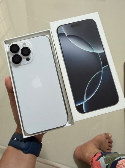 256 GB iPhone 16 pro max 512 gb  white titanium ครบกล่อง
