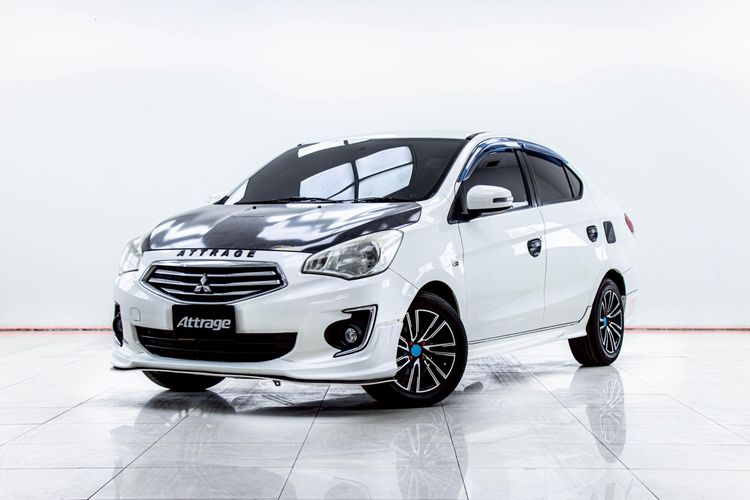 Mitsubishi Attrage 2014 1.2 GLS Sedan เบนซิน ไม่ติดแก๊ส เกียร์อัตโนมัติ ขาว รูปที่ 4