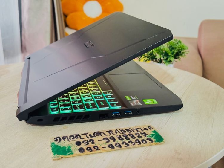 Acer Nitro Gaming Ryzen5 Series5 การ์ดจอแยก Nvidia GTX1650 ,Ram 8G , M.2 Pcle 512G จอ15.6" 144Hz คีย์บอร์ดไฟ RGB  รูปที่ 8