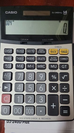 ขาย casio DJ-240Dpluse เครื่องคิดเลขตั้งโต๊ะ ยังไม่ใช้งาน ใหม่ รูปที่ 3