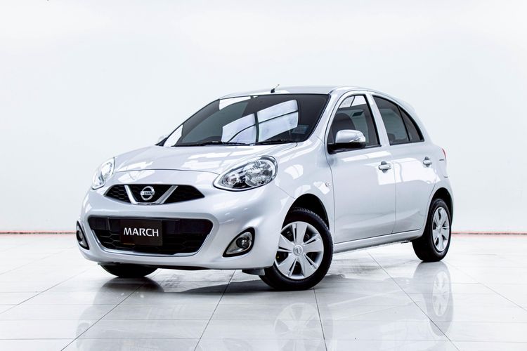 Nissan March 2014 1.2 EL Sedan เบนซิน ไม่ติดแก๊ส เกียร์อัตโนมัติ เทา รูปที่ 4