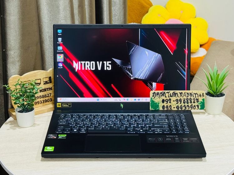 Acer Nitro5 Gaming Ryzen5 Series7 การ์ดจอแยก Nvidia RTX2050 ,Ram 16G , M.2 Pcle 512G จอ15.6" Full HD 165Hz  ประกันศูนย์ Onsite2027 