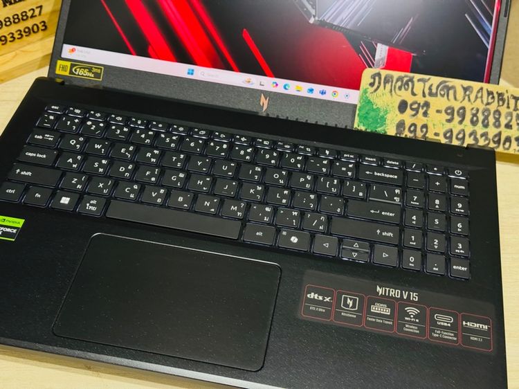 Acer Nitro5 Gaming Ryzen5 Series7 การ์ดจอแยก Nvidia RTX2050 ,Ram 16G , M.2 Pcle 512G จอ15.6" Full HD 165Hz  ประกันศูนย์ Onsite2027  รูปที่ 4