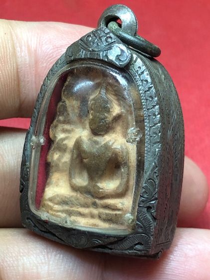 พระซุ้มกอพิมพ์ใหญ่สภาพผ่านการถัดลวดใช้ลงรักเก่า รูปที่ 14