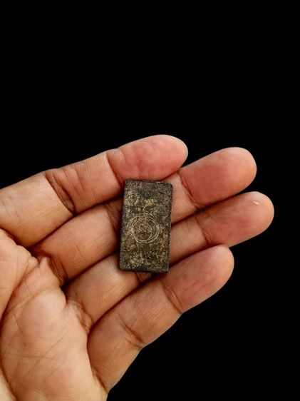 พระเนื้อชินตะกั่ว เก่า หลังจารยันต์ ไม่ทราบที่ รูปที่ 6