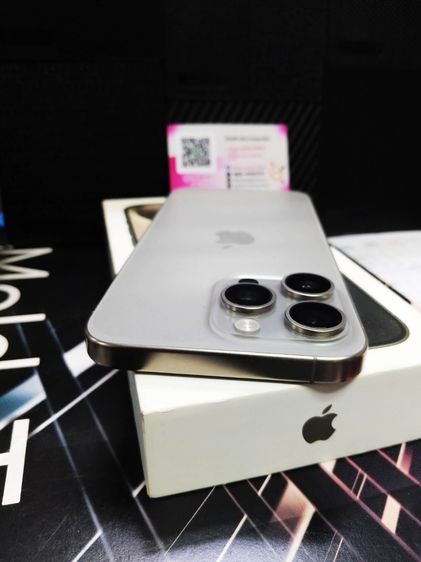 iPhone 15 Pro Max 256GB สี Natural titanium 🩶 รูปที่ 4