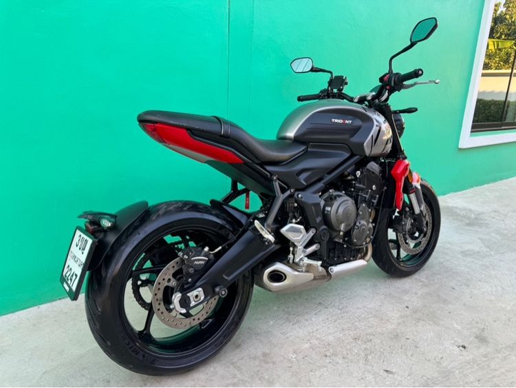 Triumph Trident 660 ปี21 สีเทา แดงวิ่ง5,000 รถมือเดียว  รูปที่ 3