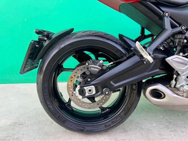 Triumph Trident 660 ปี21 สีเทา แดงวิ่ง5,000 รถมือเดียว  รูปที่ 9