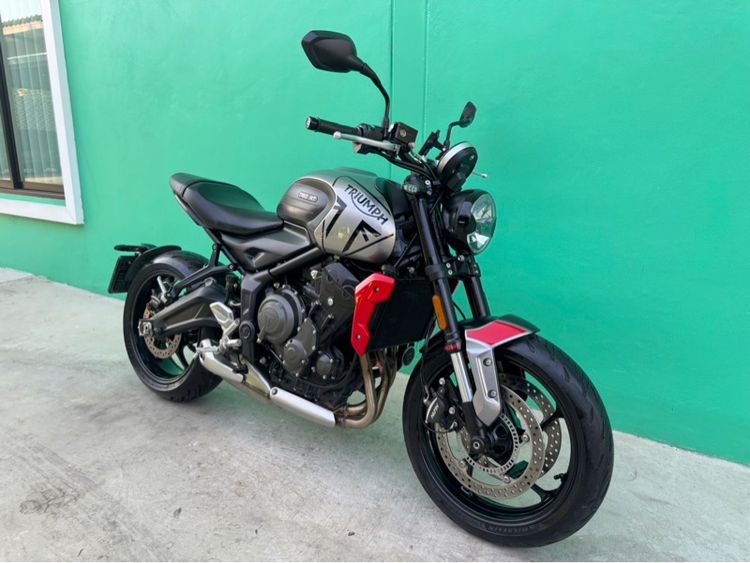 Triumph Trident 660 ปี21 สีเทา แดงวิ่ง5,000 รถมือเดียว  รูปที่ 2
