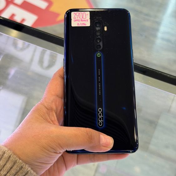 Oppo Reno2 สีน้ำเงิน เครื่องศูนย์ สภาพสวยมาก จอ6.43นิ้ว แรม8รอม256 Snap730G กล้อง48ล้าน(4ตัว) กล้องหน้า Shark Fin Pop-Up 🥰🥰 รูปที่ 2