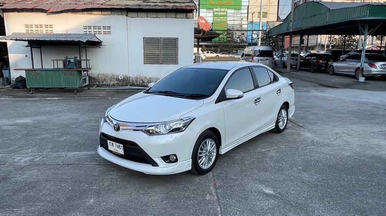 Toyota Vios 2016 1.5 Exclusive Sedan เบนซิน ไม่ติดแก๊ส เกียร์อัตโนมัติ ขาว รูปที่ 3