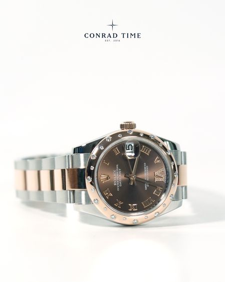 Rolex Datejust 178341 Chocolate dial Two-Tone Oyster 2017 31mm. Fullset  รูปที่ 5
