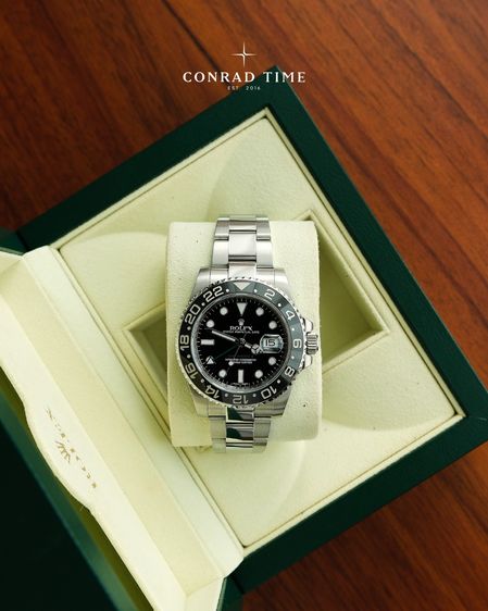 Rolex GMT-Master II 116710LN 'Green Hand Black Dial Oyster Steel 2014 40mm. Fullset  รูปที่ 3