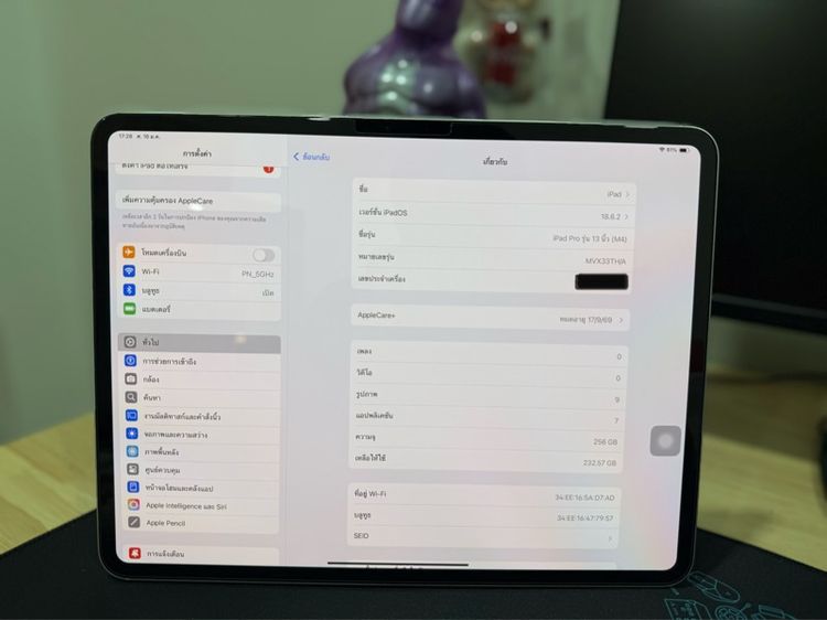 IPad Pro M4 13 นิ้ว WiFi 256 Gb. สี silver   รูปที่ 9