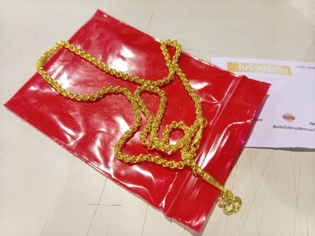 สร้อยคอทองชุบลายสีเสา ของใหม่