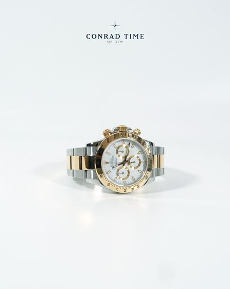 Rolex Daytona 116523 White Dial Yellow Gold Two-Tone Oyster 2014 40mm. Fullset  รูปที่ 5