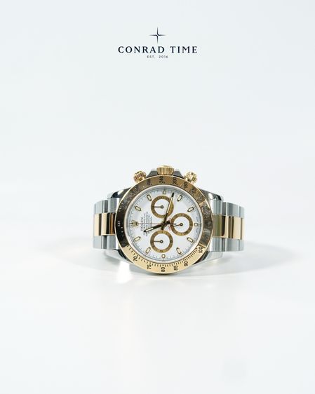 Rolex Daytona 116523 White Dial Yellow Gold Two-Tone Oyster 2014 40mm. Fullset  รูปที่ 4