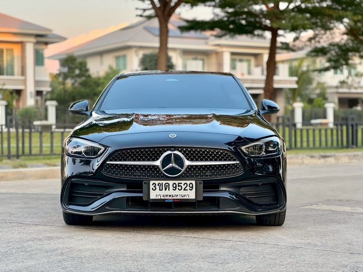 Mercedes-Benz C-Class 2022 C220 Sedan ดีเซล ไม่ติดแก๊ส เกียร์อัตโนมัติ ดำ รูปที่ 2