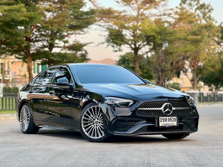 Mercedes-Benz C-Class 2022 C220 Sedan ดีเซล ไม่ติดแก๊ส เกียร์อัตโนมัติ ดำ รูปที่ 3