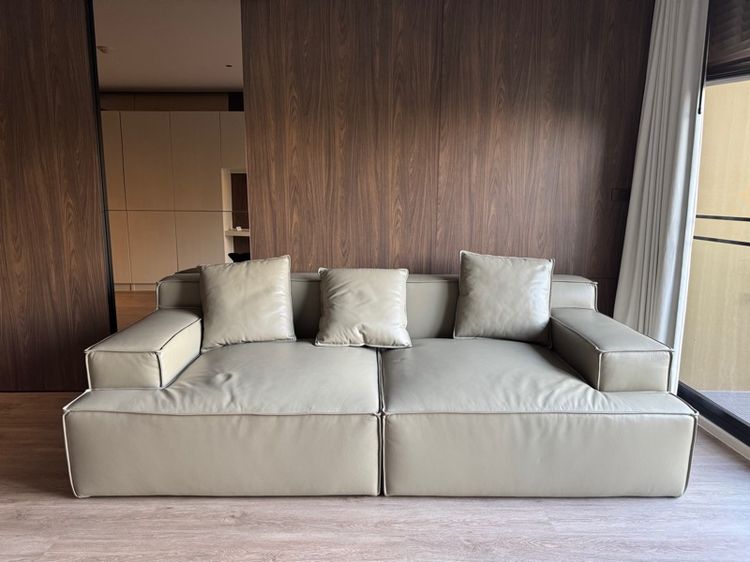 sofa หนังแท้ 2 ที่นั่ง