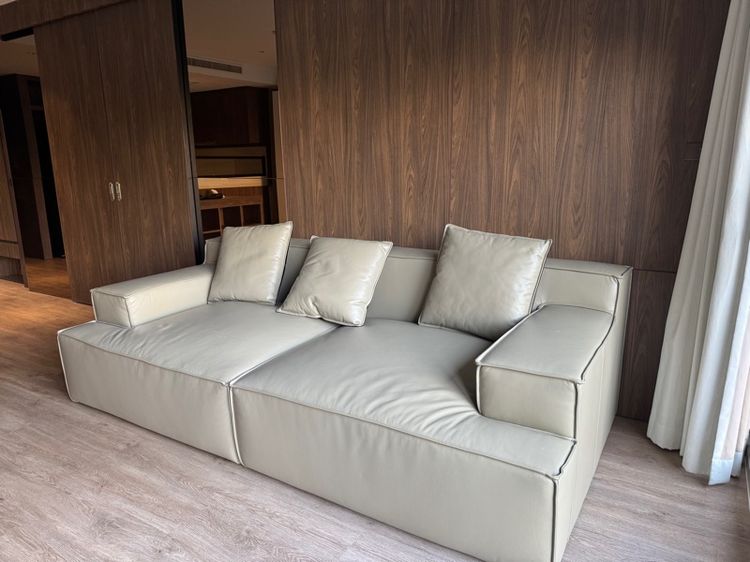 sofa หนังแท้ 2 ที่นั่ง รูปที่ 2